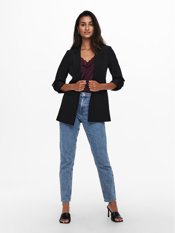 ONLY ONLY Marynarka Kayle 15218743 Czarny Regular Fit