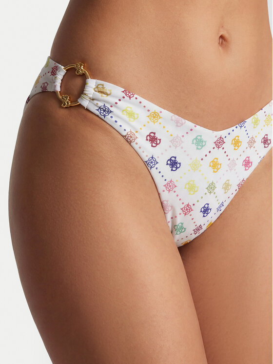 Guess Guess Spodnji del bikini E6GO23 MC04R Bela