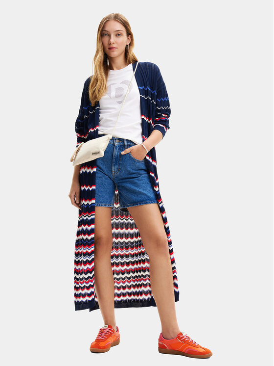 Desigual Desigual Ζακέτα Cloë 24SWJF39 Σκούρο μπλε Regular Fit