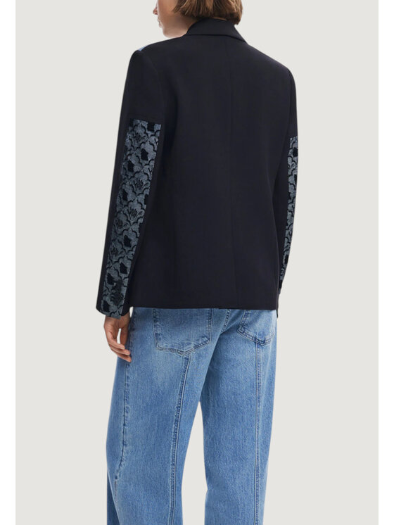 Desigual Desigual Μπουφάν γυναικείο CHAQ_TEXTURES Μαύρο Blazer Fit