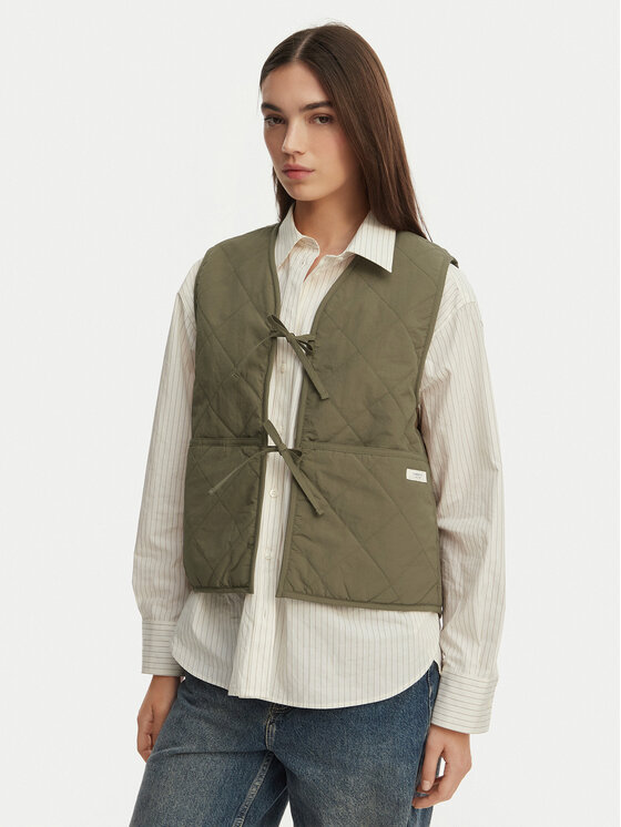 Element Element Αμάνικο Μπουφάν Hanten Sherpa W ELJJK00147 Πράσινο Relaxed Fit