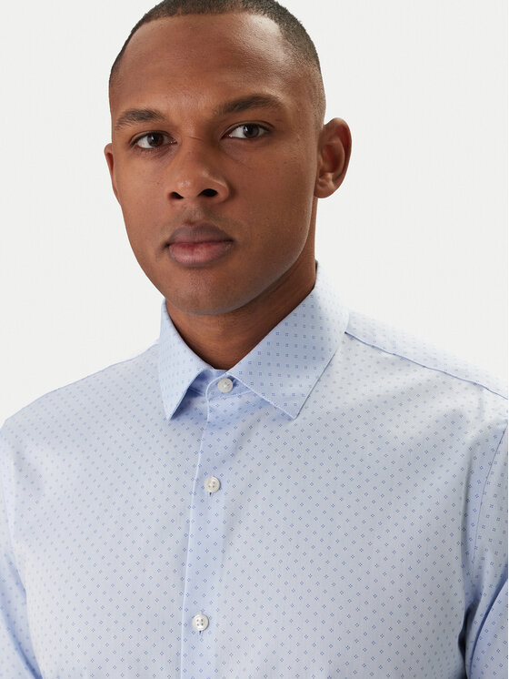 Calvin Klein Calvin Klein Krekls LV019EU128 Gaiši zils Slim Fit