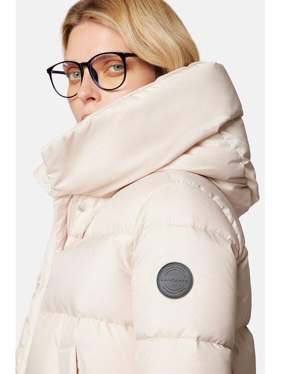 Lancerto Lancerto Kurtka puchowa Sophia KU135223000001 Écru Regular Fit