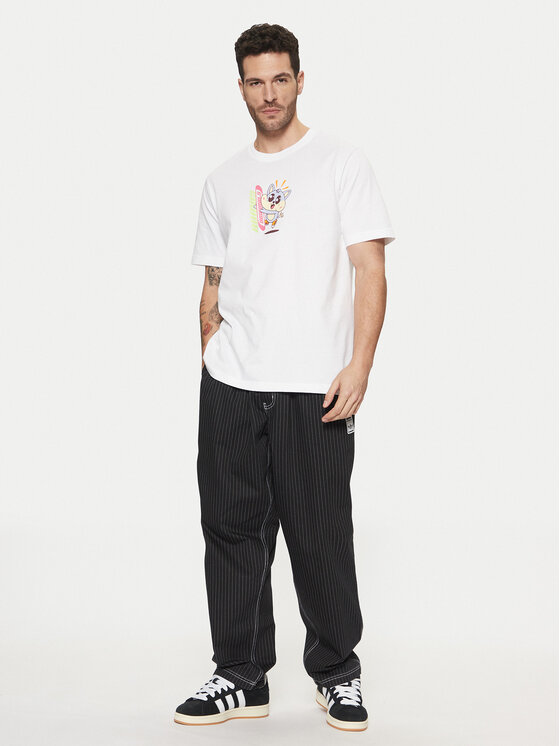adidas adidas T-Shirt Kawaii JD0661 Biały Regular Fit