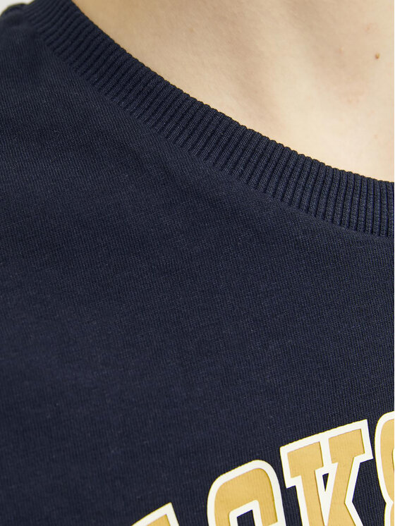 Jack & Jones Junior Jack & Jones Junior Tričko Caleb 12258924 Tmavomodrá Relaxed Fit