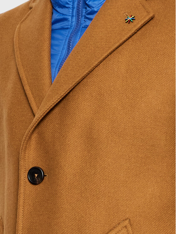 Manuel Ritz Manuel Ritz Cappotto di lana 3332C4558X4 223726 Marrone Regular Fit