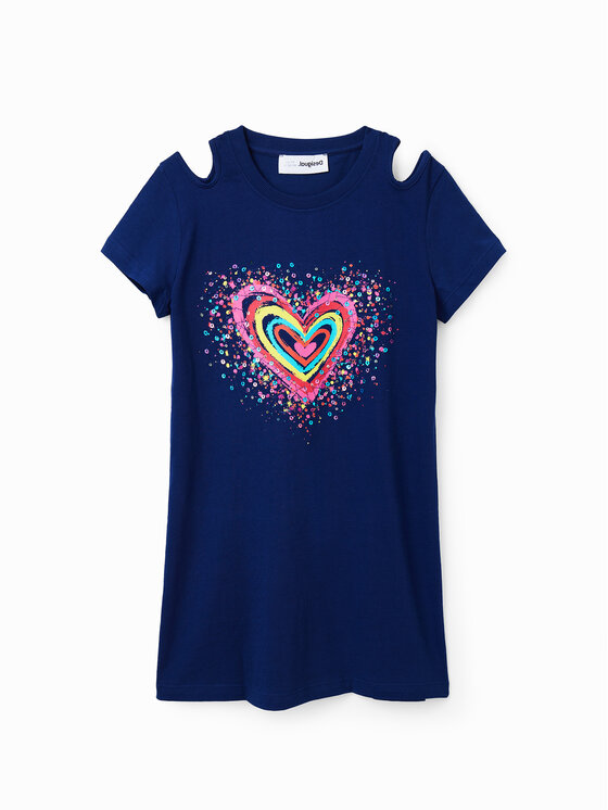 Desigual Desigual Vsakodnevna obleka 23SGVK09 Mornarsko modra Regular Fit