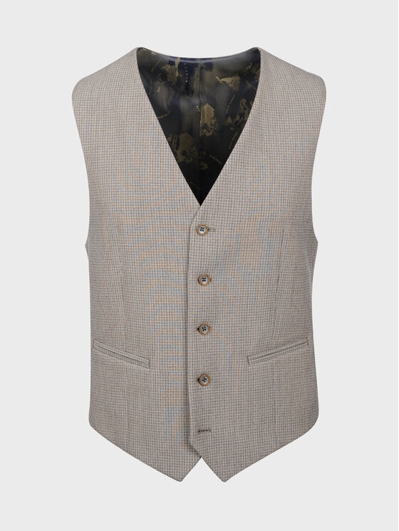 Evenemen Evenemen Kamizelka TUTTI Beżowy Slim Fit