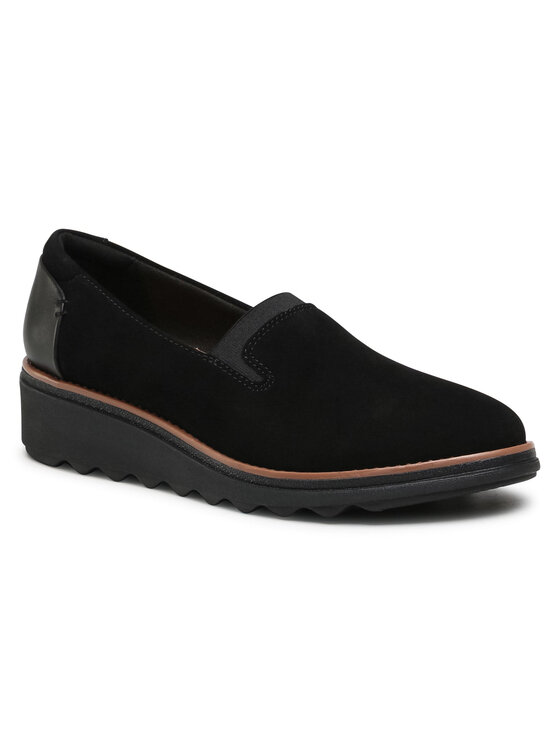 Clarks Clarks Félcipő Sharon Dolly 261558194 Fekete