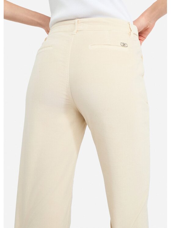 Liu Jo Liu Jo Spodnie materiałowe MF5308T459020304 Beżowy Slim Fit