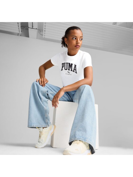 Puma Puma T-Shirt 681537 Biały Regular Fit