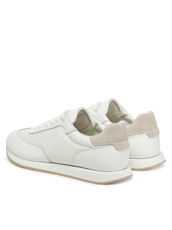 Calvin Klein Calvin Klein Sneakers Low Top Lace Up Tmbl Lth HM0HM01804 Alb