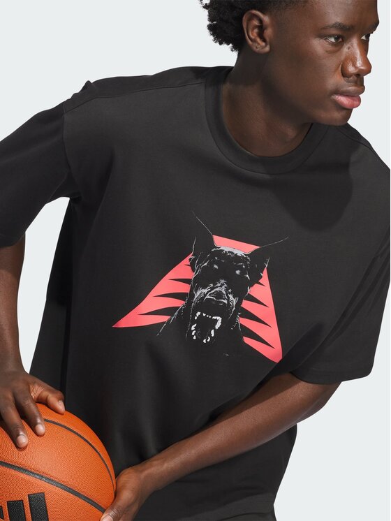 adidas adidas Koszulka techniczna Anthony Edwards Dawg Czarny Oversize