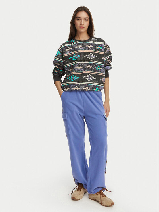 Billabong Billabong Teplákové nohavice Winter Camp EBJFB03001 Modrá Loose Fit