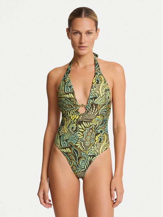 Guess Costum de baie E6GJ39 MC04R Verde