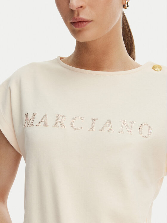 Marciano Guess Marciano Guess Tricou G6GI04 K3505 Écru Regular Fit