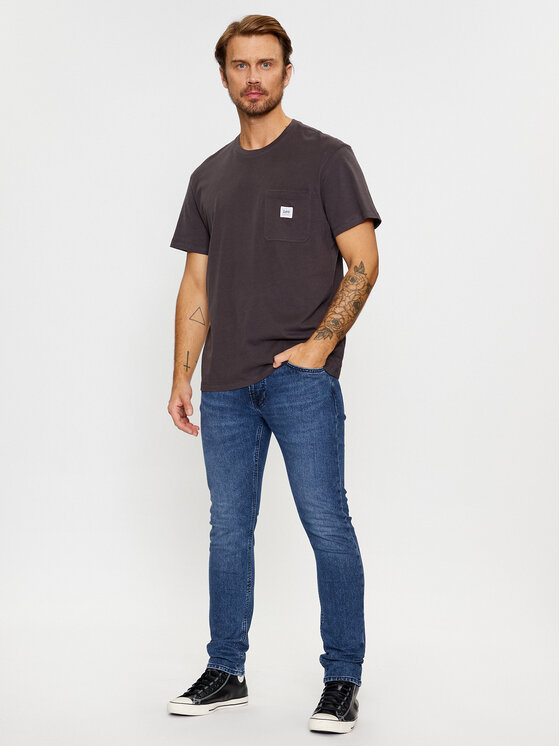 Lee Lee Jeans hlače 112342252 Mornarsko modra Slim Fit