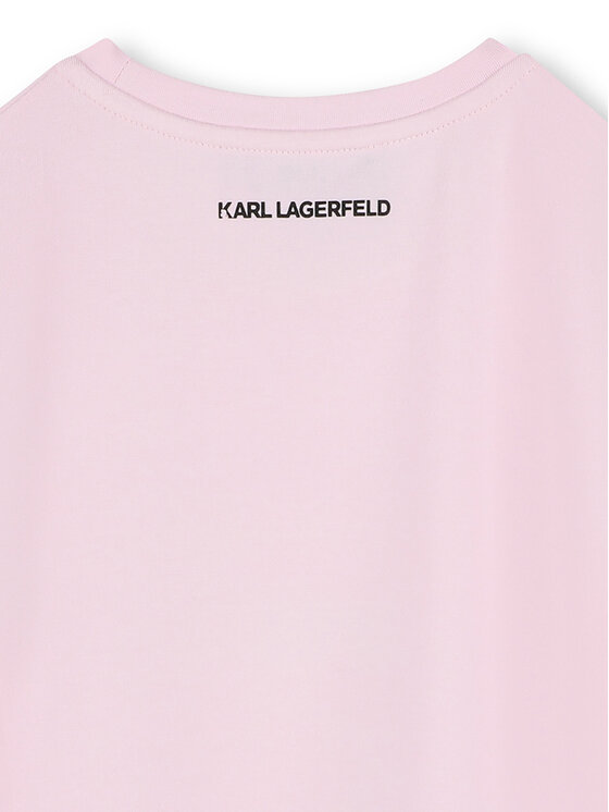 Karl Lagerfeld Kids Karl Lagerfeld Kids Тишърт Z30491 D Розов Regular Fit