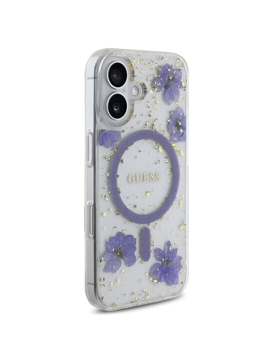 Guess Guess Etui na telefon Apple iPhone 16 Fioletowy