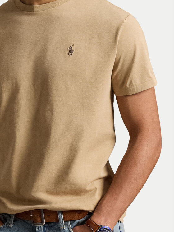 Polo Ralph Lauren Polo Ralph Lauren Tričko 710671438527 Svetlo hnedá Regular Fit