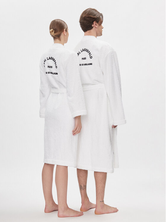 KARL LAGERFELD KARL LAGERFELD Ρόμπα Unisex Logo 225W2190 Λευκό