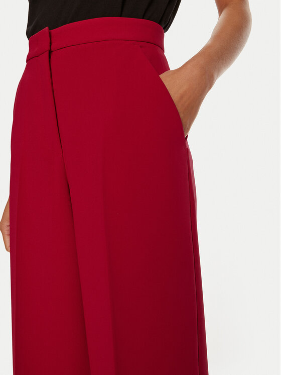PINKO Pinko Pantaloni din material Pergamino 100331 A20Q Roșu Regular Fit