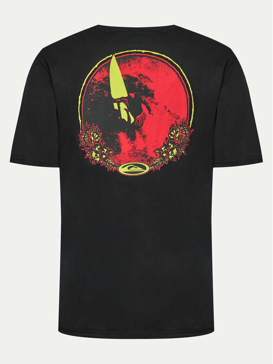 Quiksilver Quiksilver Marškinėliai Tc Snap EQYZT07672 Juoda Regular Fit