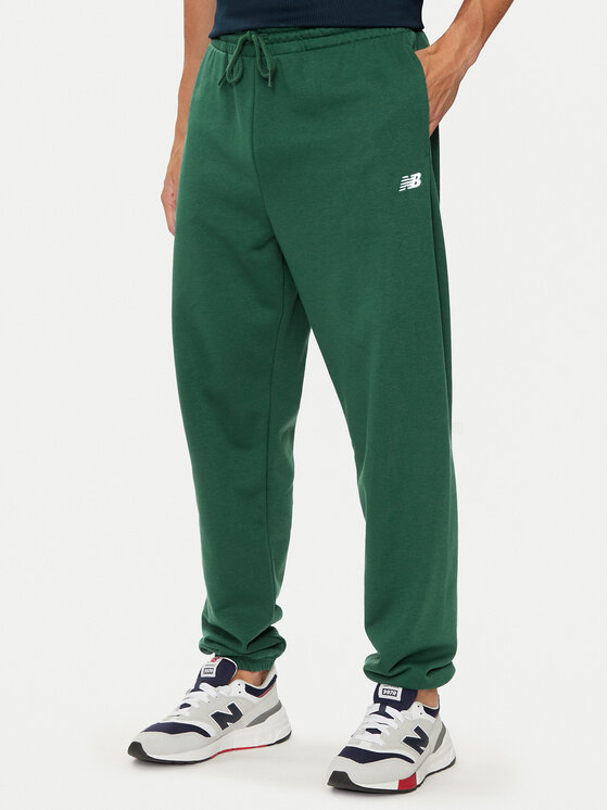 New Balance New Balance Sportinės kelnės Essentials MP41519NWG Žalia Relaxed Fit