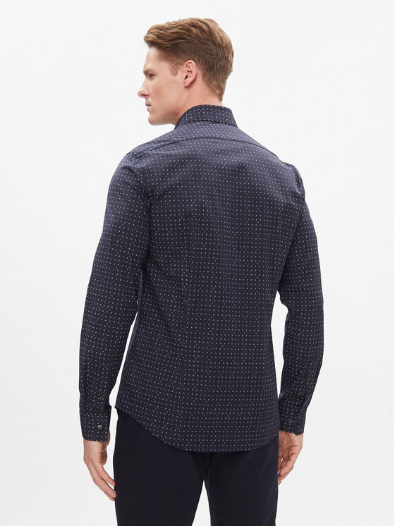 Calvin Klein Calvin Klein Marškiniai K10K112298 Tamsiai mėlyna Slim Fit