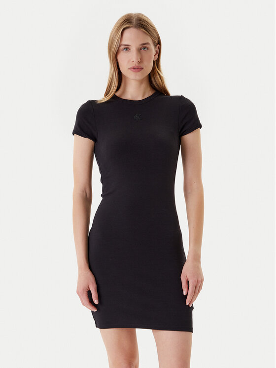 Calvin Klein Jeans Calvin Klein Jeans Rochie de zi LV047B266G Negru Slim Fit