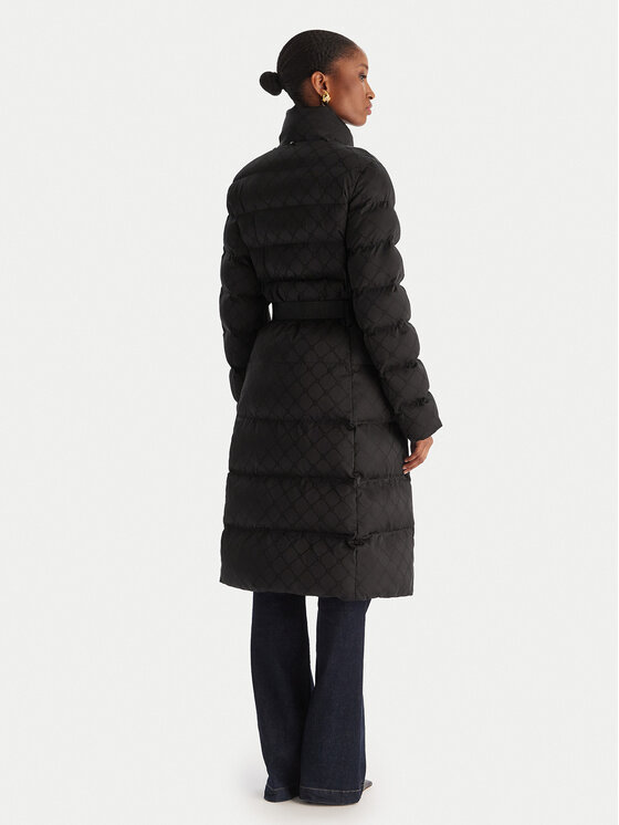 Elisabetta Franchi Elisabetta Franchi Ziemas jaka PI-84D 56E2-V690 Melns Regular Fit