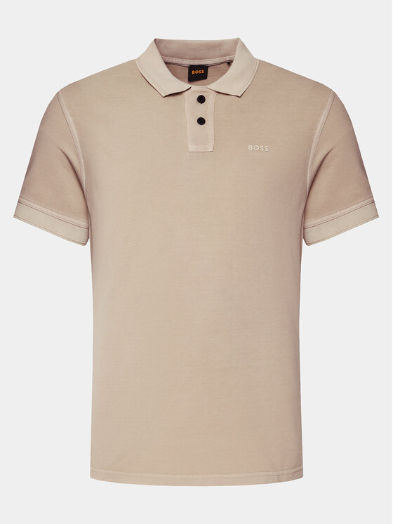 BOSS Boss Polo Prime 50507813 Beżowy Regular Fit