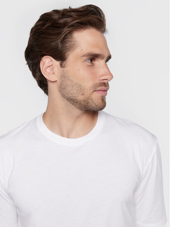 Sisley Sisley Majica 3I1XS101J Bela Regular Fit