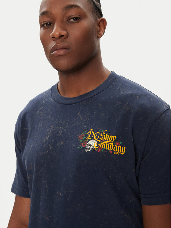 DC Shoes DC Shoes T-Shirt ADYZT05460 Granatowy Heritage Fit