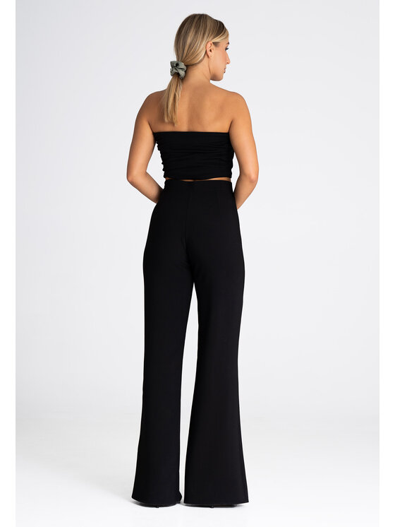 FIGL FIGLFIGL Pantaloni da donna M955 Nero Regular Fit