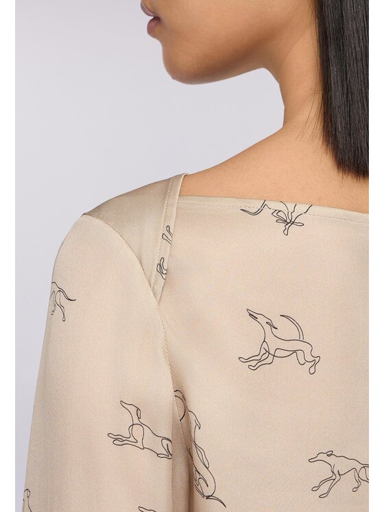 Trussardi Trussardi Blusa 2538A201180N0R2 Beige Regular Fit