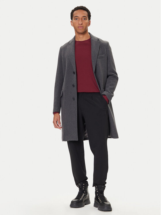 United Colors Of Benetton United Colors Of Benetton Vilnonis paltas 2X59UN05M Pilka Regular Fit