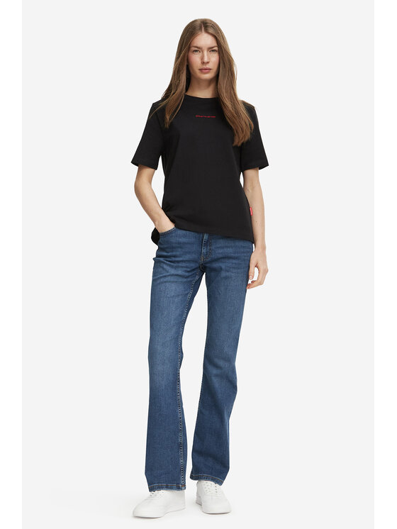 Americanos Americanos T-Shirt W226-AMLTS-1057 Μαύρο Regular Fit