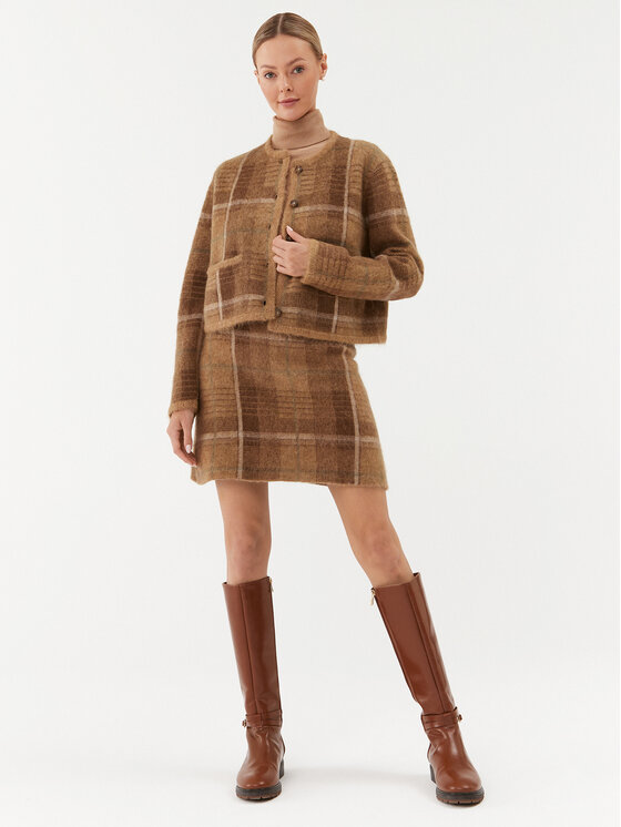 Polo Ralph Lauren Polo Ralph Lauren Mini sijonas 211910476001 Smėlio Regular Fit