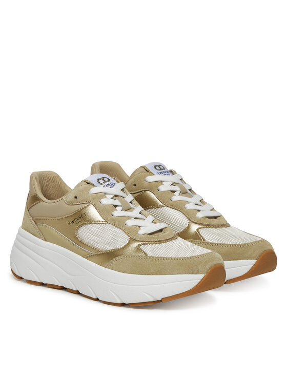 TWINSET TWINSET Sneakersy 251TCP02E Złoty