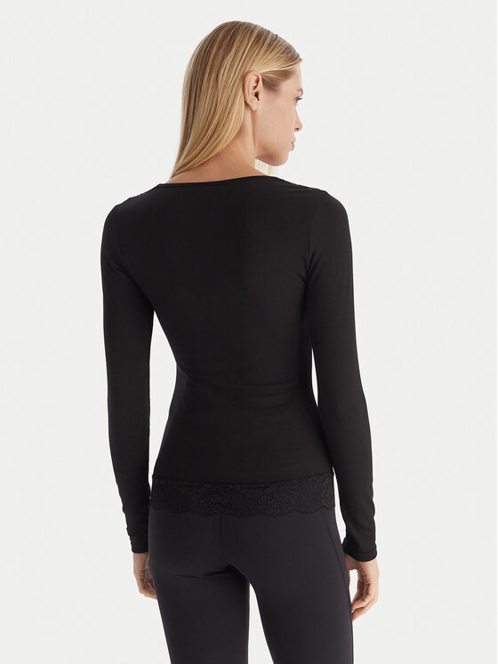Ysabel Mora Ysabel Mora Termoaktív felső 70033 Fekete Slim Fit