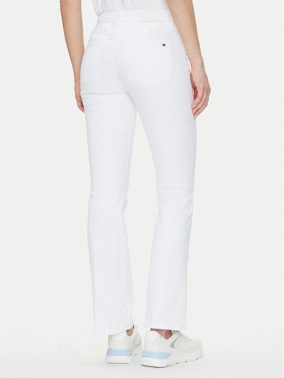 Tommy Hilfiger Tommy Hilfiger Traperice Bootcut Rw White WW0WW44362 Bijela Regular Fit