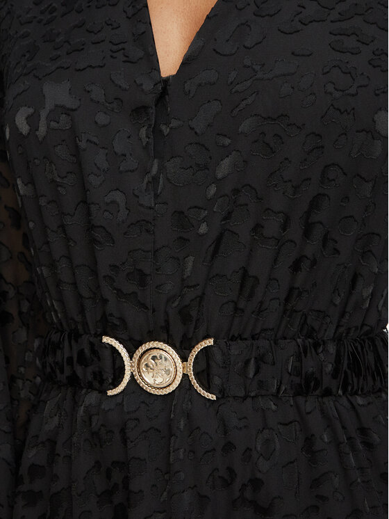 Guess Guess Sukienka koktajlowa W6BK42 W4225 Czarny Regular Fit