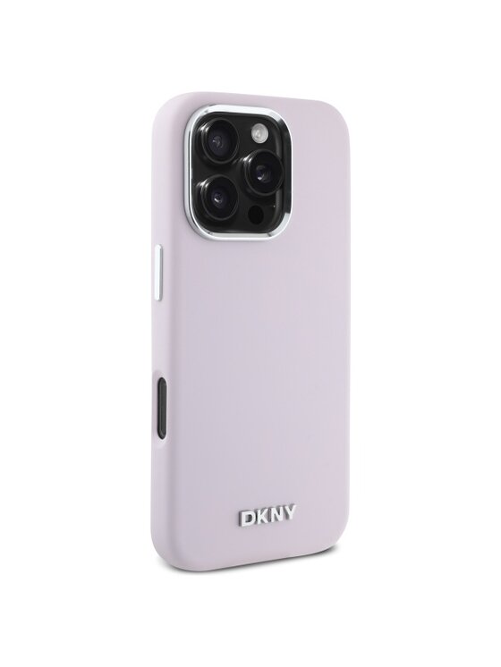 DKNY DKNY Etui na telefon Liquid Silicone Small Metal Logo Różowy