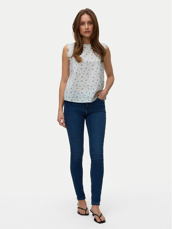 Vero Moda Vero Moda топ Trine 10342734 Бял Regular Fit