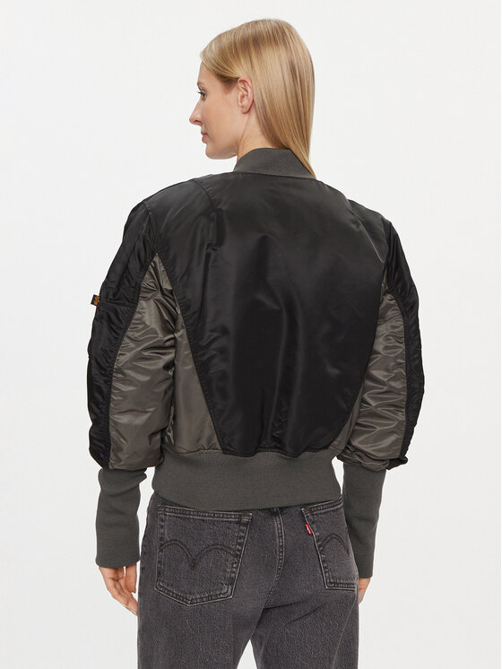 Alpha Industries Alpha Industries Μπόμπερ μπουφάν MA-1 Cyber 108008 Μαύρο Regular Fit