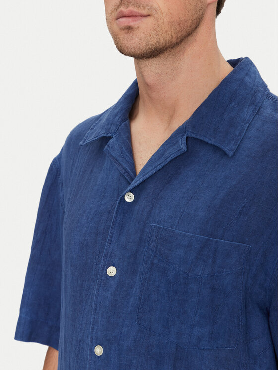 Gant Gant Koszula 3250062 Niebieski Relaxed Fit