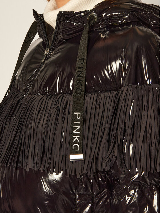 PINKO PINKO Зимно яке Donato Caban Al 20-21 BLK01 1G1540 Y6BJ Черен Regular Fit