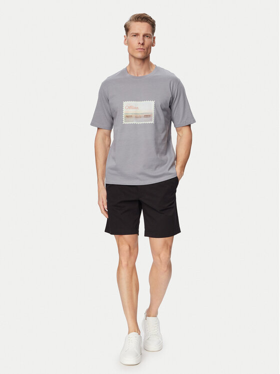 Jack & Jones Jack & Jones Majica Montauk Photo 12290890 Modra Regular Fit