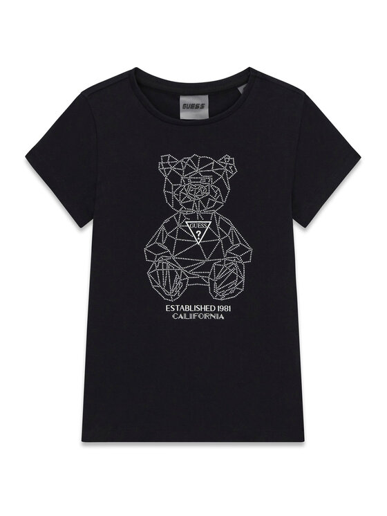 Guess Tricou J6GI41 J1314 Negru Relaxed Fit